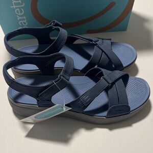 Baretraps Comfort Sandals Womens 9.5 Navy Tracey